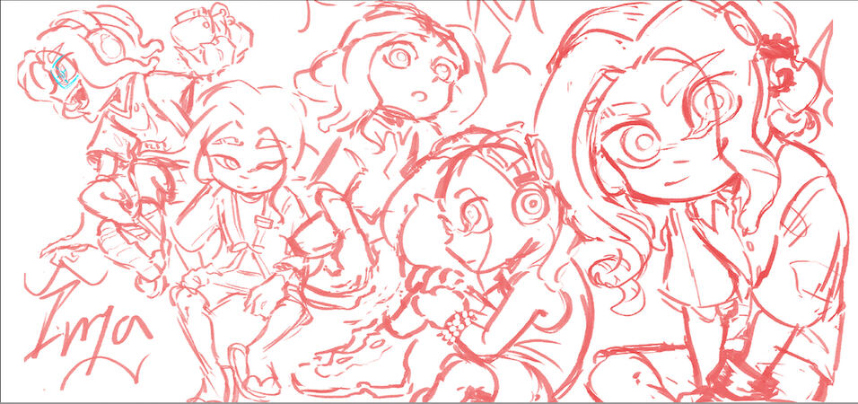 full body (+multiple POV)/sketch/prop elements+abstract (2023)